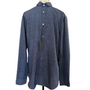 John Varvatos Dutch Blue Print Shirt